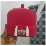  DESIGNED LUXURY RED CAP CHIEFTAINCY FOR IGBO MAN TRADITION