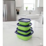 stackable plastic food storage containers,