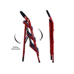 Generic 3 Steps Multipurpose Ladder For Home, Office, Store-Red - image 3
