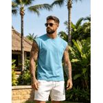 Fashion Alex Kaha Crew Neck Tank Top-Blue - image 2