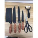 ereasthqs  6-Piece Non-Stick Kitchen Knife Set With Scissors & Ceramic Peeler - image 2