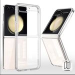 product_image_name-Samsung-Galaxy Z Flip 5 & Flip 6 Silicone Protective Case – Matte Black Elegance with Full Camera Coverage, Shockproof Corners & Scratch-Resistant Shield. ( Transparent )-3