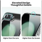 product_image_name-Samsung-Galaxy Z Flip 5 & Flip 6 Silicone Protective Case – Matte Black Elegance with Full Camera Coverage, Shockproof Corners & Scratch-Resistant Shield. ( Transparent )-4