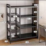 Storage kitchen  rack with multilayer basket