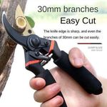 Generic Multifunctional fruit tree branch pruning, powerful pruning, thick branches garden, sharp hand pruning shears, professional gardening, garden pruning - black