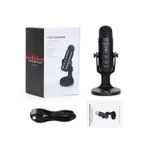 Professional Condenser Microphone PC Studio USB Microphone For Computer Gaming Streaming Video Mic Podcasting Recording