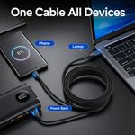 Generic 1M,3A USB-A to Type-C Fast Charging Nylon Braided Cable  Reinforced Bend - image 4