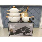 HIGH QUALITY CERAMIC NON-STICK COOKWARE SET POT SET - DURABLE & ELEGANT KITCHEN SET