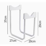 Generic U-Shape Manual Bottle Water Dispenser Metal Stand With Tap - White  - Big Size - image 2