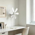 Generic USB Wall Fan – Wall Mounted Cooling Fan, 5-Speed Adjustable Airflow, Quiet Operation, USB Powered for Home & Office - image 4