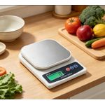 Digital Kitchen Scale, High Precision Food/Coffee/Package Scale with LCD Display, Tare Function, Platform, for Baking Cooking Etc, Grams and Ounces Unit