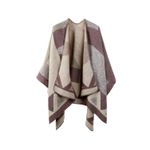 product_image_name-TodyJeyHo-Womens Reversible Oversized Poncho Cape Warm Shawl Wrap Open Front Printed Blanket Cardigans-1