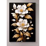 Generic Golden Deer Luxury Glass Light Foil Lines Wall Decor - image 5