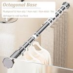 Generic 110–200cm No-Drill Stainless Steel Curtain Rod (Telescopic) - image 3