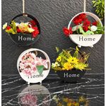 Generic Iron Home Hanging Decorative Wall Flower Vase