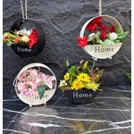 Generic Iron Home Hanging Decorative Wall Flower Vase - image 2