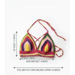 Fashion Vibrant Prism Crochet Halter Top - image 3