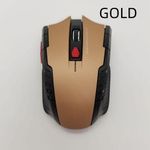 wireless 2.4G Wireless Mouse Bluetooth USB Mouse / Mice  - Gold