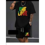 MEN' PRINTED POLO WITH SHORT