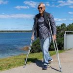Large Aluminium Underarm Crutches(LARGE SIZE)