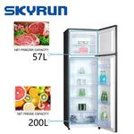 Skyrun 252 Litres Double Door Top Mount Fridge (BCD-257A) - Inox - image 2