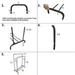 CYFAZA Garment Rack Freestanding Hanger Double Rods Clothing Rack - image 6