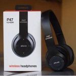 product_image_name-Generic-P47 Wireless Bluetooth Headphone Foldable Stereo Headset -Black-1