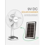 Generic  14 Inch Solar Rechargeable Fan Ctl-cf025sp-14 - image 2