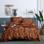 LUXURY FLORAL COTTON DUVET SET With 2 Pillowcases(Soft Bedding)
