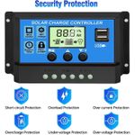 Generic 100A MPPT Solar Panel Charge Controller Auto Focus Tracking 12/24V Dual USB Regulator - image 4