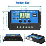 Generic 100A MPPT Solar Panel Charge Controller Auto Focus Tracking 12/24V Dual USB Regulator - image 6