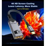 Generic Type-C to HDMI Converter Adapter Cable - 4K@60Hz Video Transmission - image 7