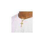 Tiny Gold Chain And Cross