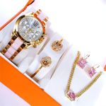 GENEVA Forever Beautiful/Sparkling Ladies Complete Wristwatch/Jewelry Set For She Boss