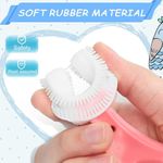 STY 2-Pack Children's U-Shaped Toothbrush 2-Pcs Kid-Friendly Toothbrush (2-6 Yrs) - image 3