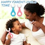 STY 2-Pack Children's U-Shaped Toothbrush 2-Pcs Kid-Friendly Toothbrush (2-6 Yrs) - image 5