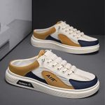 product_image_name-Banagat-Men Casual Half Loafers Slip-ons Palm Slippers Sandals Open Shoes White-1