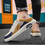 product_image_name-Banagat-Men Casual Half Loafers Slip-ons Palm Slippers Sandals Open Shoes White-4