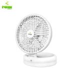 Generic IWIN ENERGY 8 Inches Rechargeable Non-Rotating Fan  WHITE