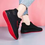 product_image_name-Girls-Girl shoe  - school shoe - Black durable sneakers for sports shoe-1