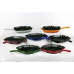Radiance 29cm Enamelled Burgundy Cast Iron Grill Pan - image 2
