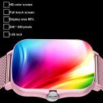 product_image_name-Generic-Smart Watch Women Men Smartwatch Square Stainless Steel Smart Clock-2