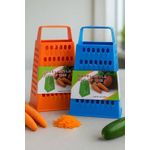 Generic 4-side plastic box grater with a top handle. 1pc