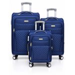 3 set Trolley luggage - BLUE