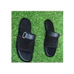 Men's Suede Cover Pam Slippers _ Black