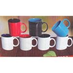 Black And Red Ceramic Mug- 1pc