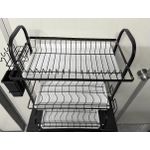 Generic Dish Drainer Rack - Stainless Steel Kitchen Storage Organizer - 2/3 Layers - image 3