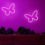 Generic Neon Glow LED BUTTERFLY Acrylic Style Light Box - image 3