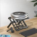 product_image_name-Generic-Black Multifunctional Adjustable Laptop Stand, Portable Foldable Laptop Stand-2