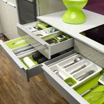 Generic New kitchen office drawer store expandable cutlery tray organizer